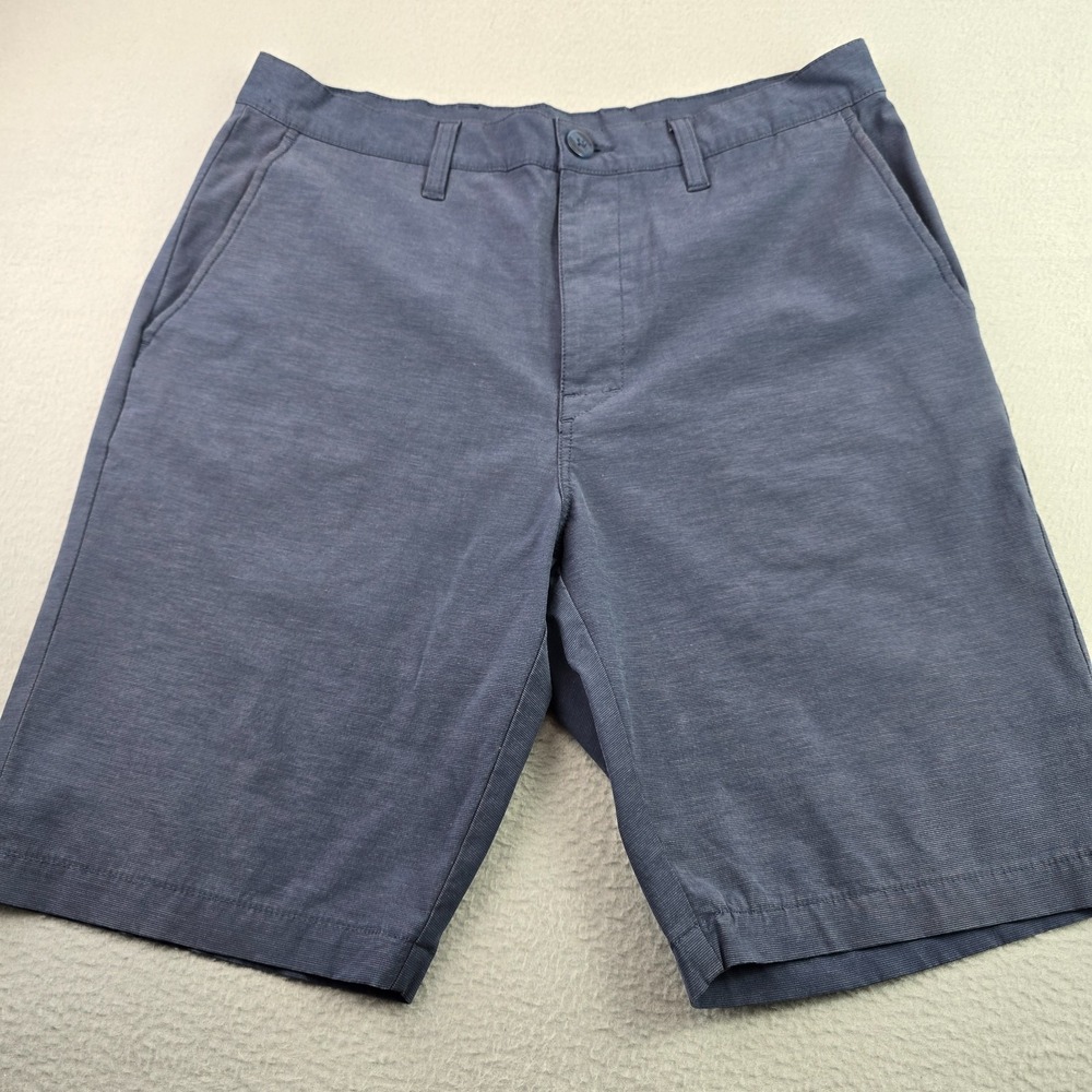 Callaway Golf Shorts Navy Blue Size 32 Stretch Flat Front Lightweight Casual